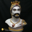 Testa di Moro in maiolica di Caltagirone dipinta a mano